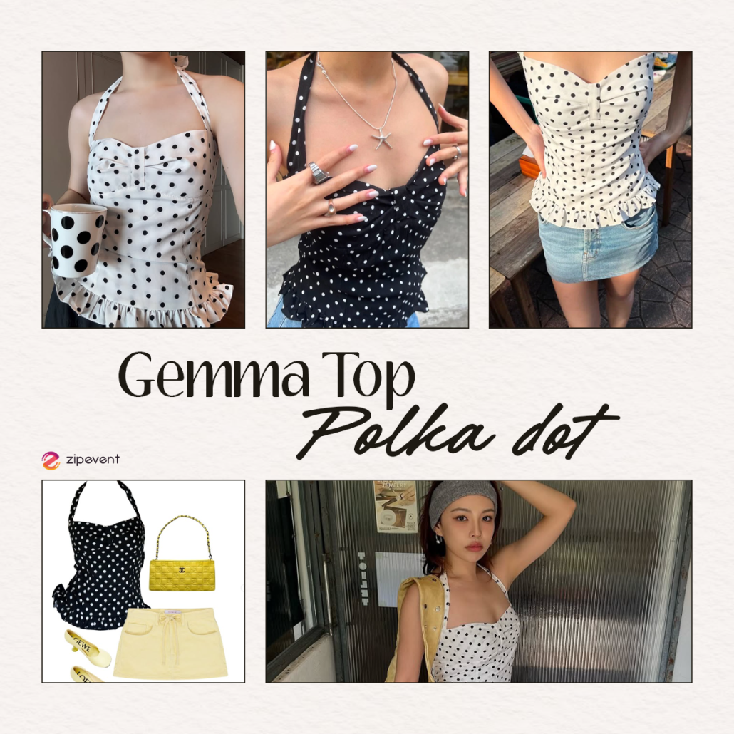 มัดรวม 8 Polka dot outfit แฟชั่นลายจุดสุดคลาสสิก เทรนด์แต่งตัวที่ไม่มีวันเอาท์! Zipevent