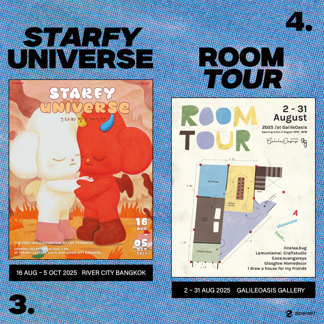 What’s on in August? มัดรวม 14 อีเว้นท์ศิลปะ เดือนสิงหาคม 2025 Zipevent