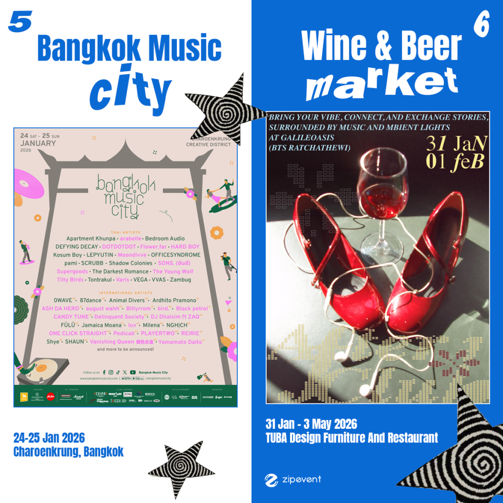 What’s on in January? มัดรวม 14 อีเว้นท์ศิลปะ เดือนมกราคม 2026 Zipevent