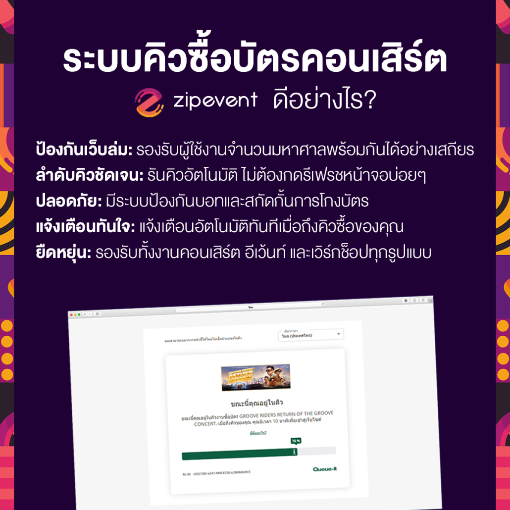 ระบบขายบัตรคอนเสิร์ต Zipevent ตัวช่วยมือโปรที่ทำให้การจัดงานยุคใหม่เป็นเรื่องง่าย