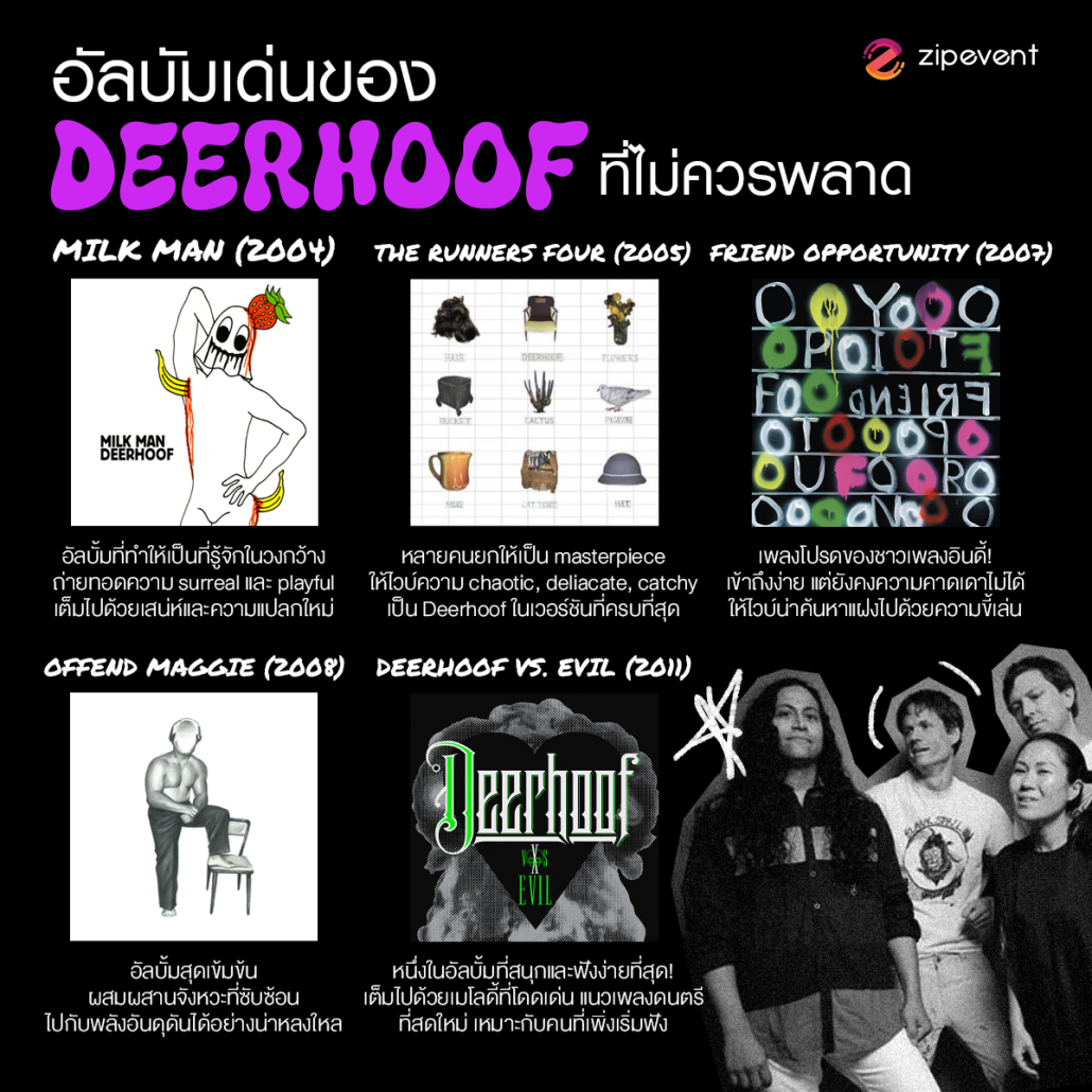 ชวนรู้จัก Deerhoof วงดนตรีสุดเก๋าแห่งสาย Noise Rock พร้อมเพลย์ลิสต์ครองใจชาวอินดี้! Zipevent
