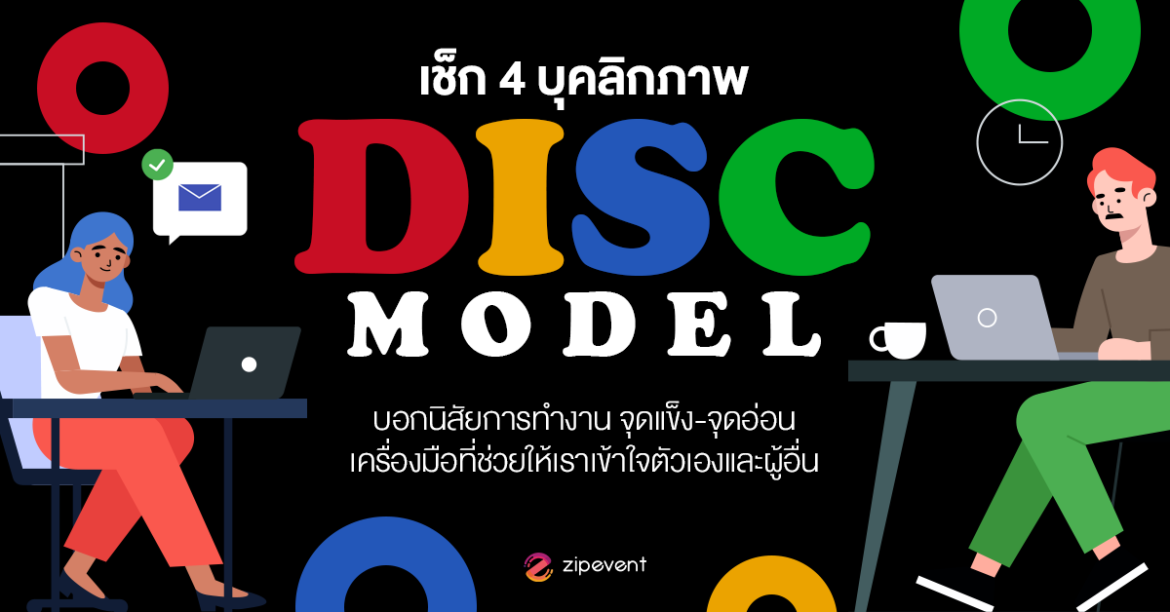 4 บุคลิกภาพ DISC Model, Featured, Personality Type, Working Type, Zipevent