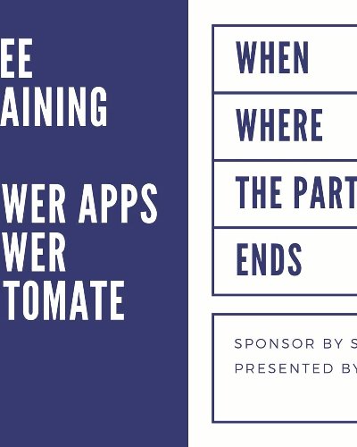 Free Training PowerApps & Power Automate Zipevent