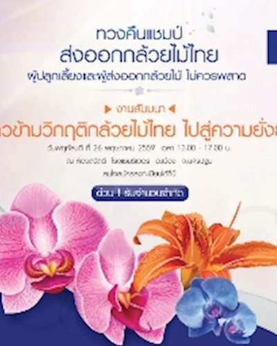 งานสัมนากล้วยไม้ไทย  Zipevent