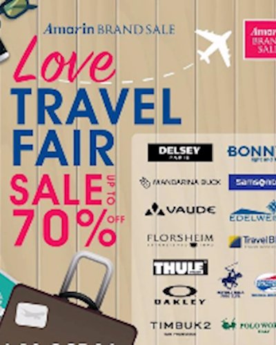 Amarin Brand Sale : Love Travel Fair Sale Up To 90% Zipevent