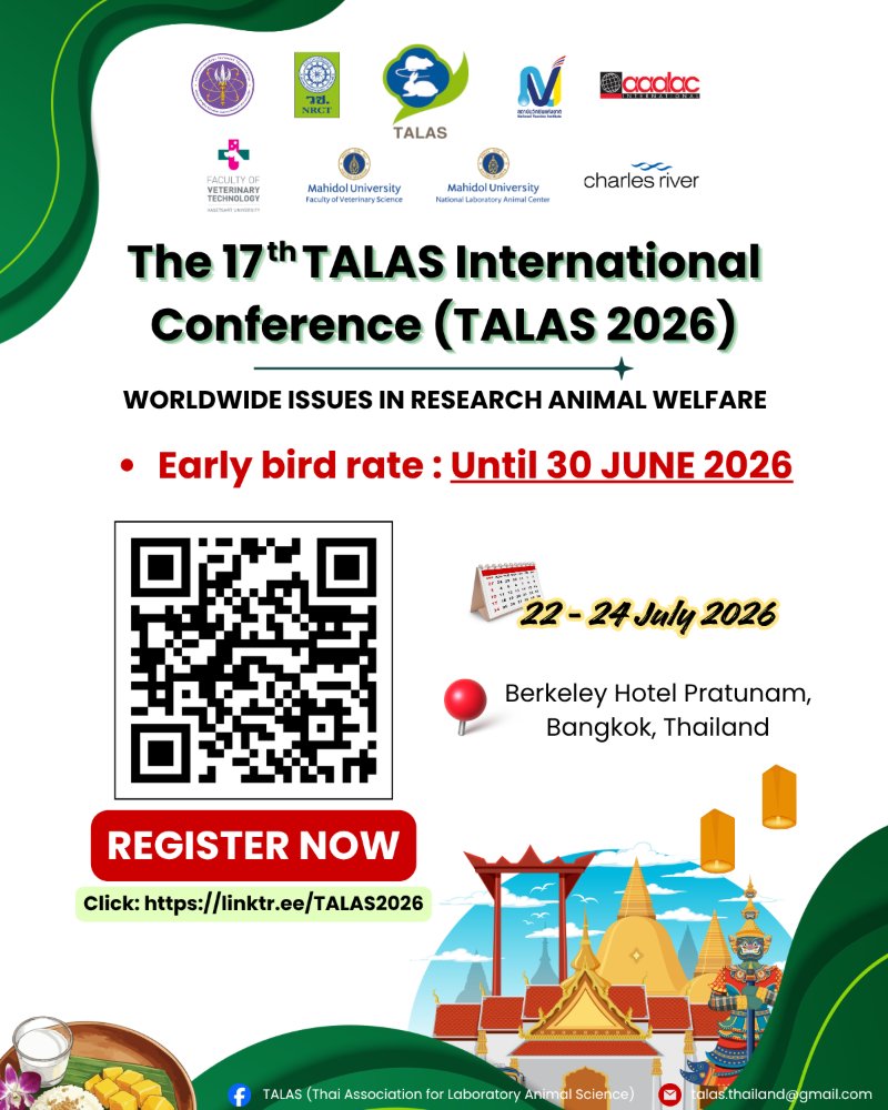 The 17th TALAS International Conference Theme: Worldwide Issues in Research Animal Welfare  Zipevent
