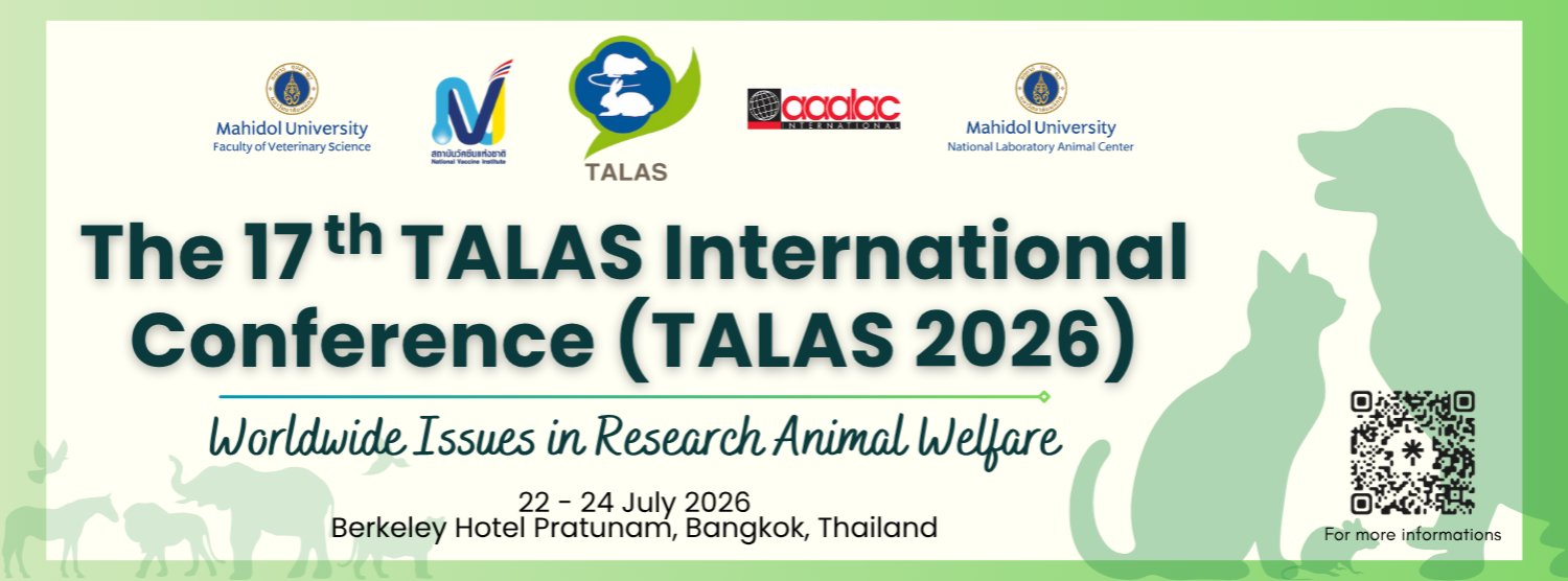 The 17th TALAS International Conference Theme: Worldwide Issues in Research Animal Welfare  Zipevent