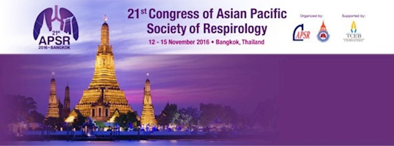 The 21st Congress of the Asian Pacific Society of Respirology (APSR 2016) Zipevent