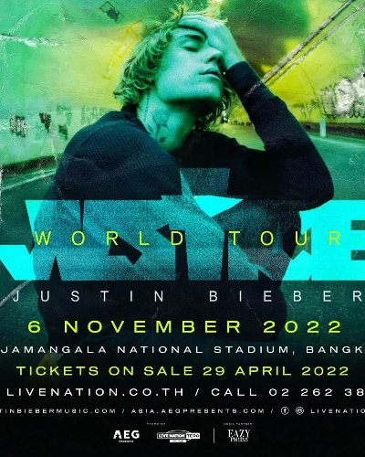 Justin Bieber "Justice World Tour" Bangkok Zipevent