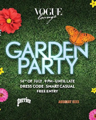 Garden Party at VOGUE Lounge Zipevent