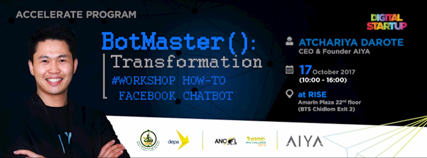 BotMaster Transformation: Workshop How-to Facebook Chatbot Zipevent