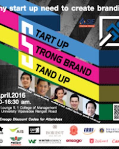Start Up, Strong Brand, Stand Up CMMU Zipevent