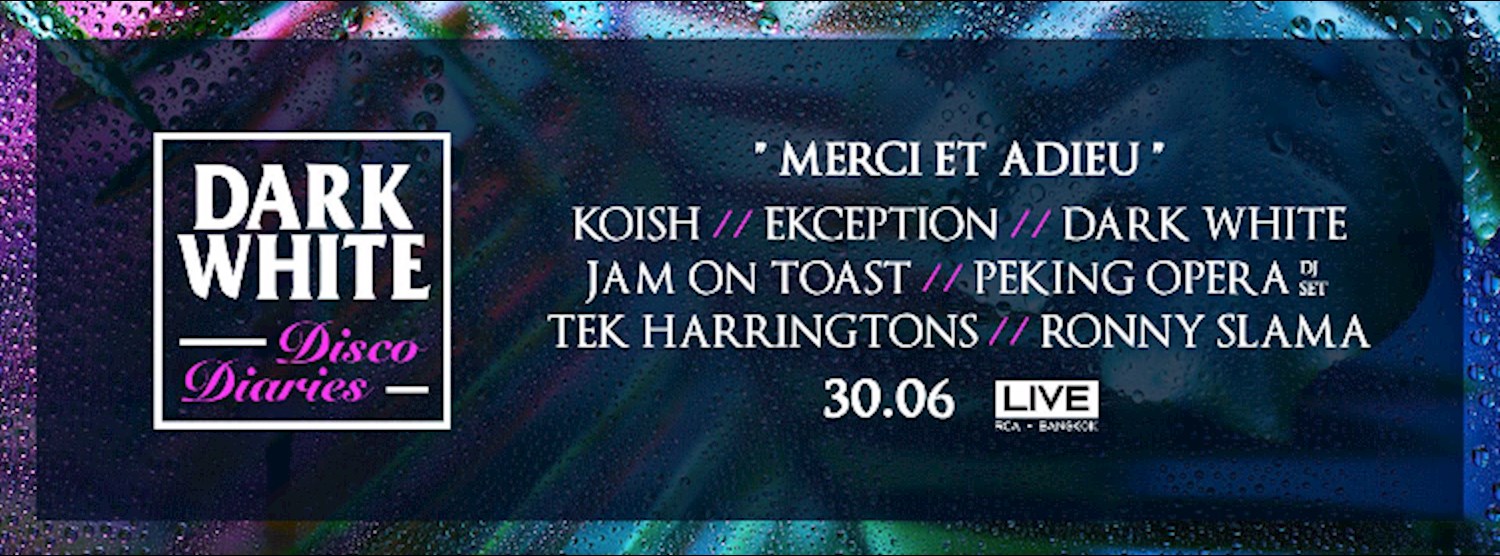 Disco Diaries - Merci et Adieu ! Zipevent