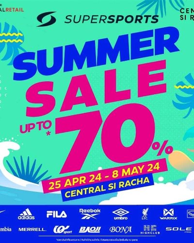 Supersports Summer SALE @Central Si Racha Zipevent