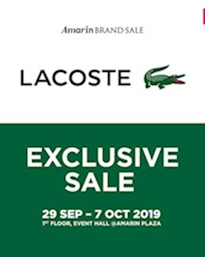 Amarin Brand Sale : Lacoste Exclusive Zipevent