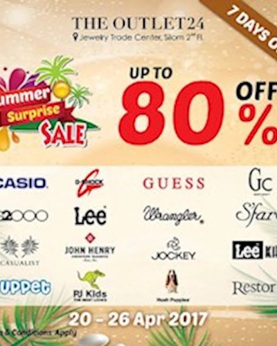 The Outlet24 Summer Surprise Sale 80% Zipevent