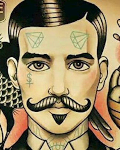 2 Years Anniversary Mustache Zipevent