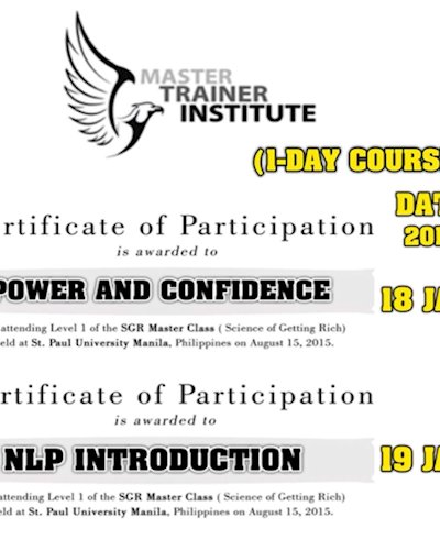 Master Trainer Institute 1 Day Course Zipevent