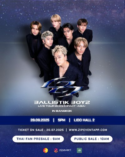 BALLISTIK BOYZ live tour 2025 impact-asia IN BANGKOK Zipevent