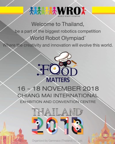 โครงการแข่งขันโอลิมปิกหุ่นยนต์ ระดับนานาชาติ 2018 World Robot Olympiad 2018 Zipevent