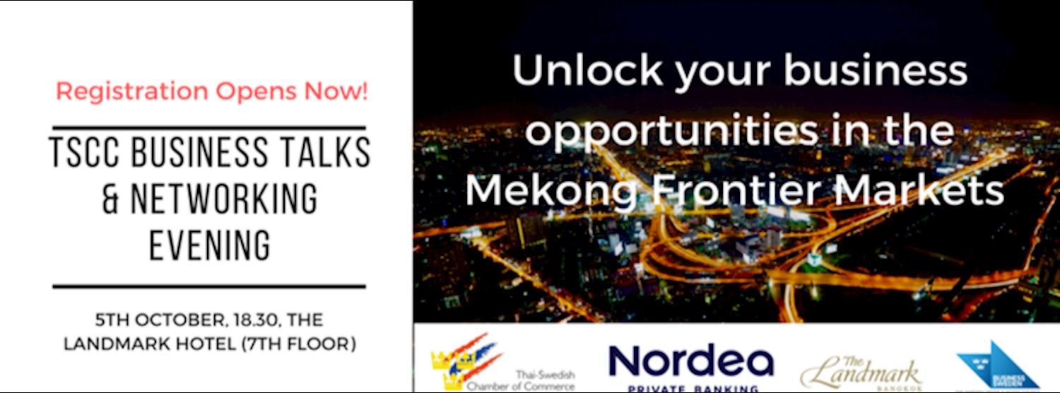 Thai-Swedish Chamber of Commerce Business Talks & Networking Zipevent