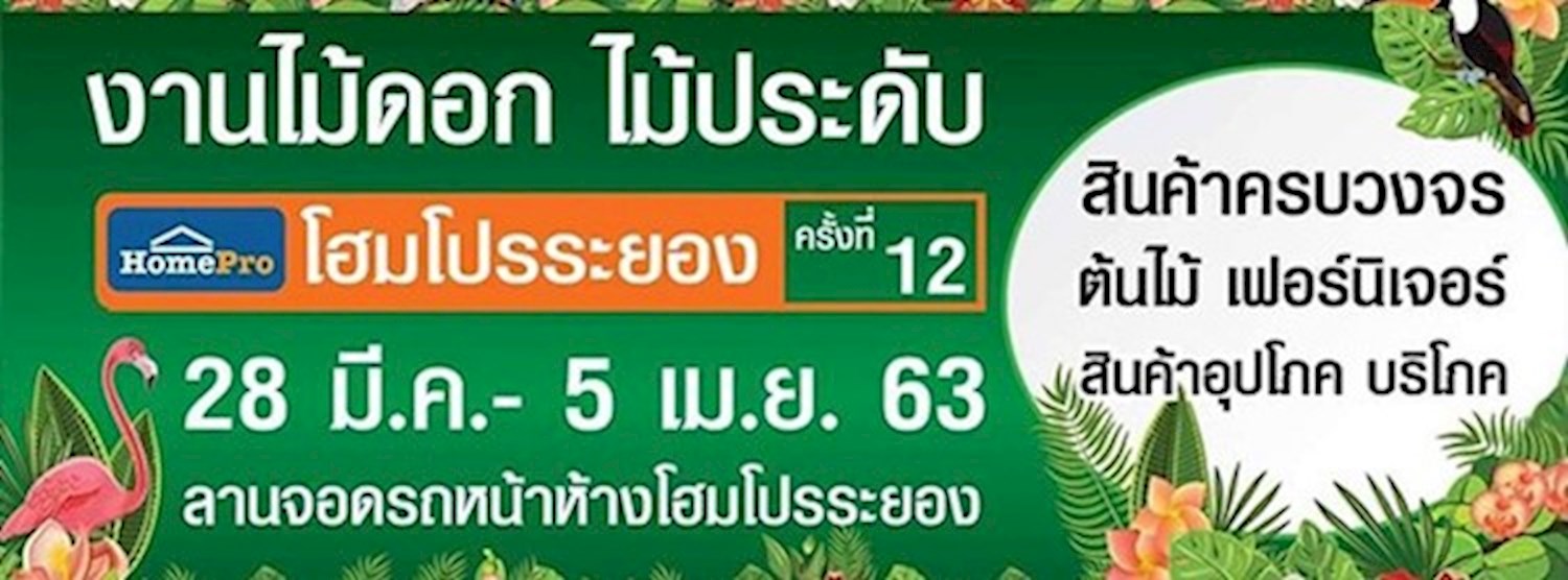 (ยกเลิก/Canceled) งานไม้ดอก ไม้ประดับ โฮมโปรระยอง ครั้งที่ 12 Zipevent