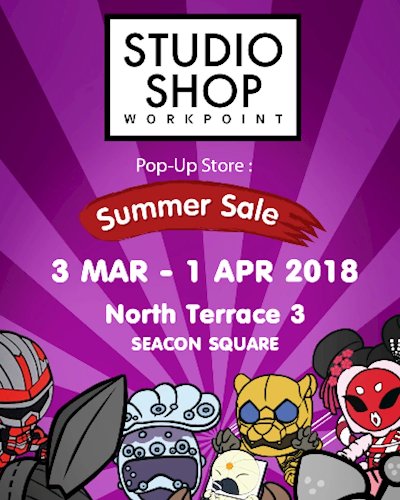 Studio Shop Workpoint popup store summer sale Zipevent