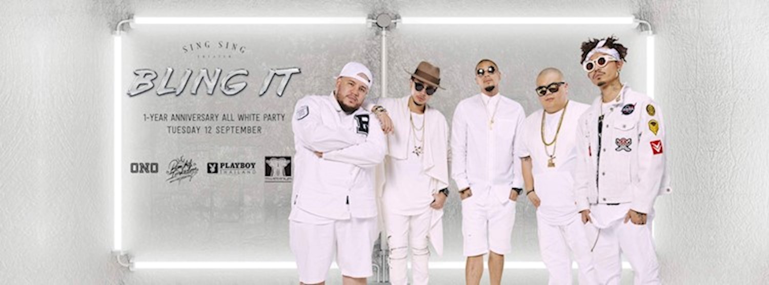 Bling It All-White First Anniversary Party Zipevent