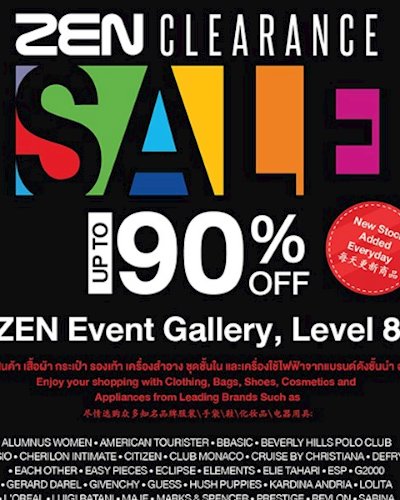 ZEN Clearance Sale 90% Zipevent