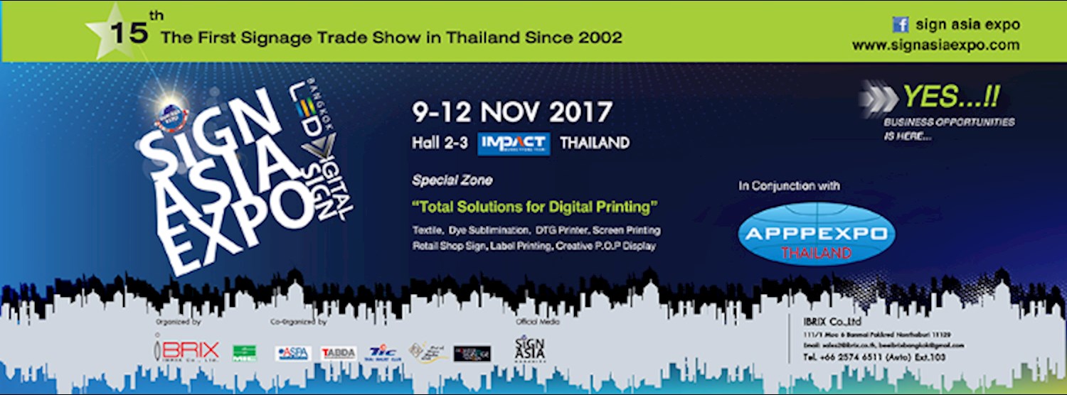 Bangkok LED & Digital Sign 2017 Zipevent