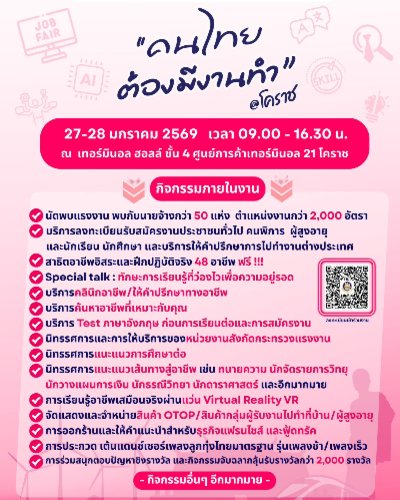 คนไทยต้องมีงานทำ @โคราช Zipevent