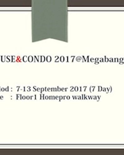 House&Condo 2017@Megabangna ครั้งที่ 4 Zipevent
