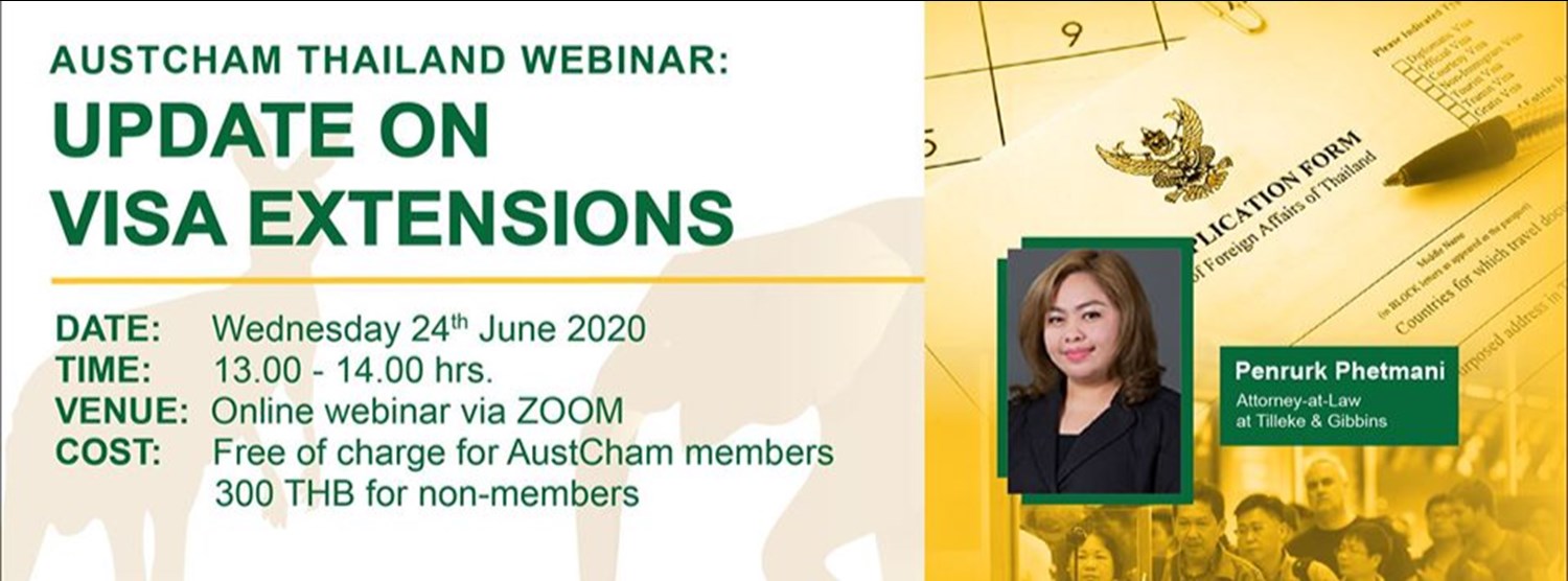 AustCham Thailand Webinar: Update on Visa Extensions Zipevent