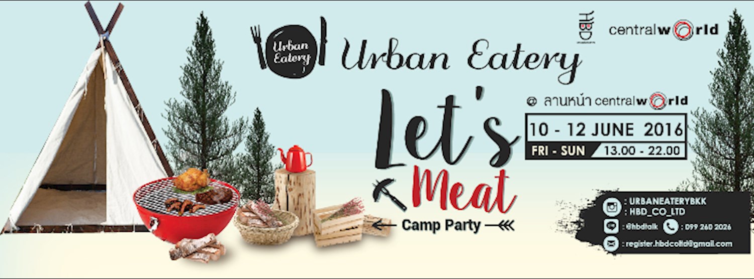 Urban Eatery - Let's Meat Camp Party Zipevent