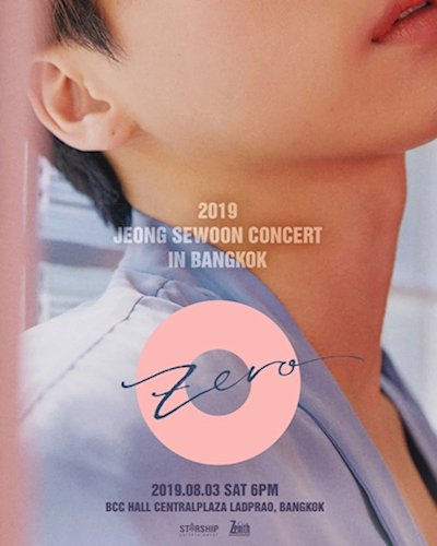 2019 Jeong Sewoon Concert "Zero" in Bangkok Zipevent