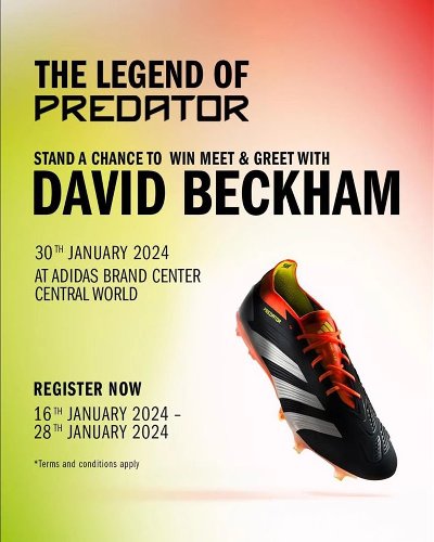 THE LEGEND OF PREDATOR MEET & GREET WITH DAVID BECKHAM Zipevent
