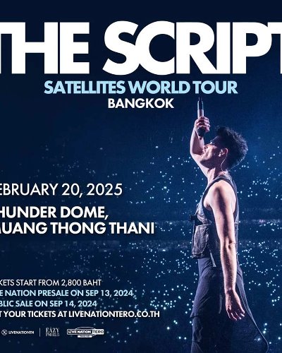 The Script Satellites World Tour in Bangkok Zipevent