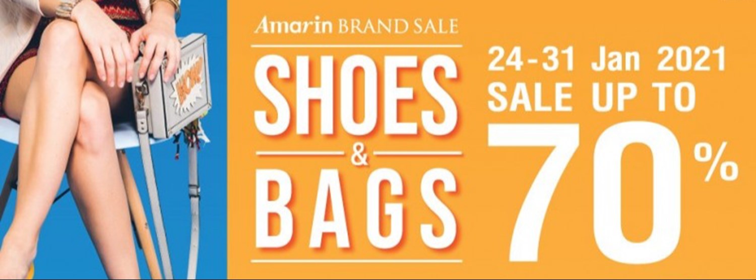 Amarin Brand Sale : Shoes&Bags Sale Up To 70% Zipevent