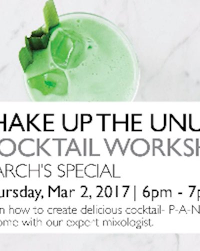 Shake up the unusual cocktail workshop Zipevent