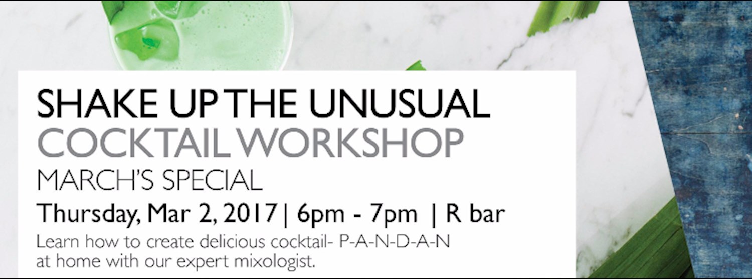 Shake up the unusual cocktail workshop Zipevent
