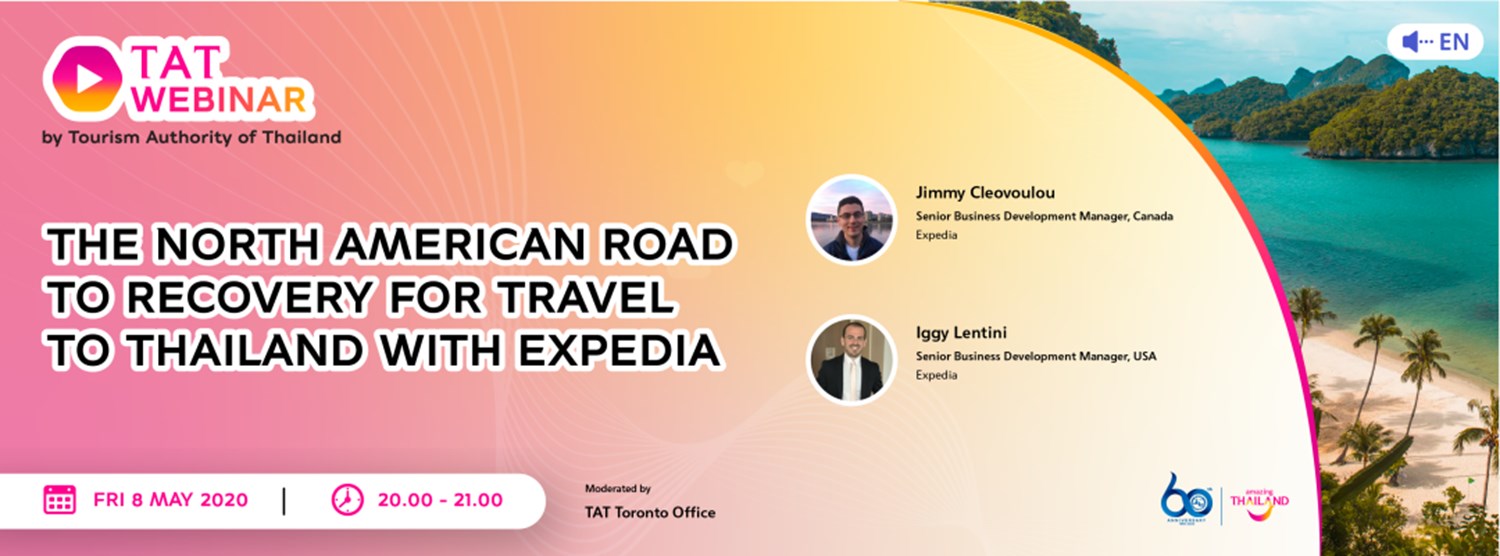 (REPLAY) The North American Road to Recovery for Travel to Thailand with Expedia Zipevent
