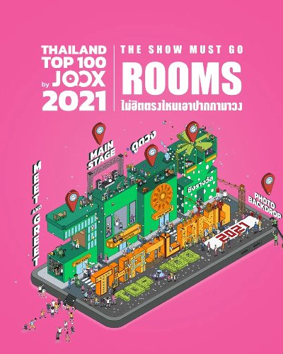 Thailand Top 100 by JOOX 2021 The Show Must Go ROOMS ไม่ฮิตตรงไหนเอาปากกามาวง’ Zipevent