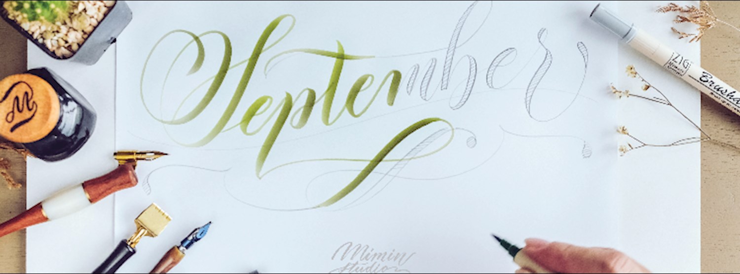 Mini Modern Brush Calligraphy Zipevent