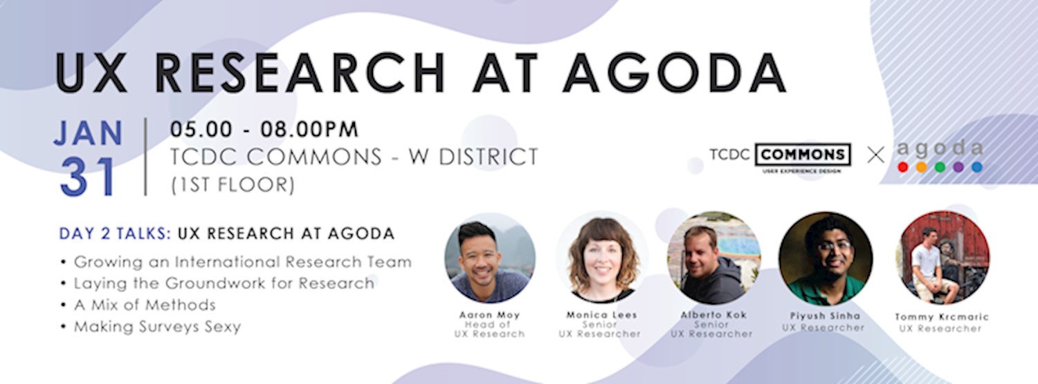 Talk: UX Research at Agoda  Zipevent