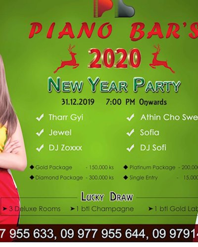 Piano Bar's 2020 New Year Night Party ! Zipevent