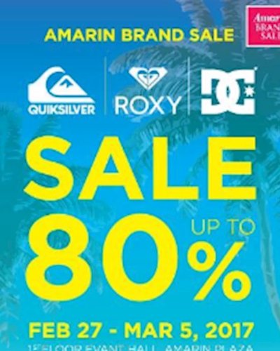 Amarin Brand Sale Quiksilver, Roxy & DC Sale Up To 80% Zipevent