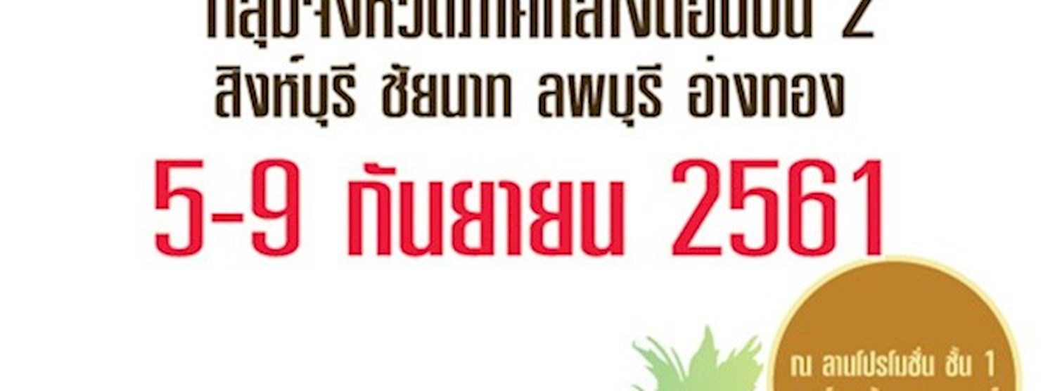 มหกรรมสินค้าอาหารปลอดภัยและผลิตภัณฑ์ชุมชน กลุ่มจังหวัดภาคกลางตอนบน 2 Zipevent