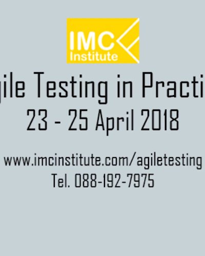 Agile Testing in Practice on 23 - 25 April 2018 Zipevent