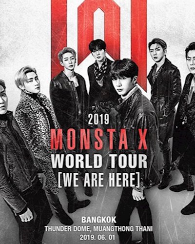 2019 Monsta X World Tour ‘WE ARE HERE’ in Bangkok Zipevent