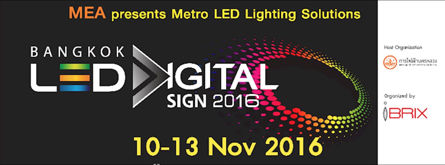 Bangkok LED & Digital Sign 2016 Zipevent